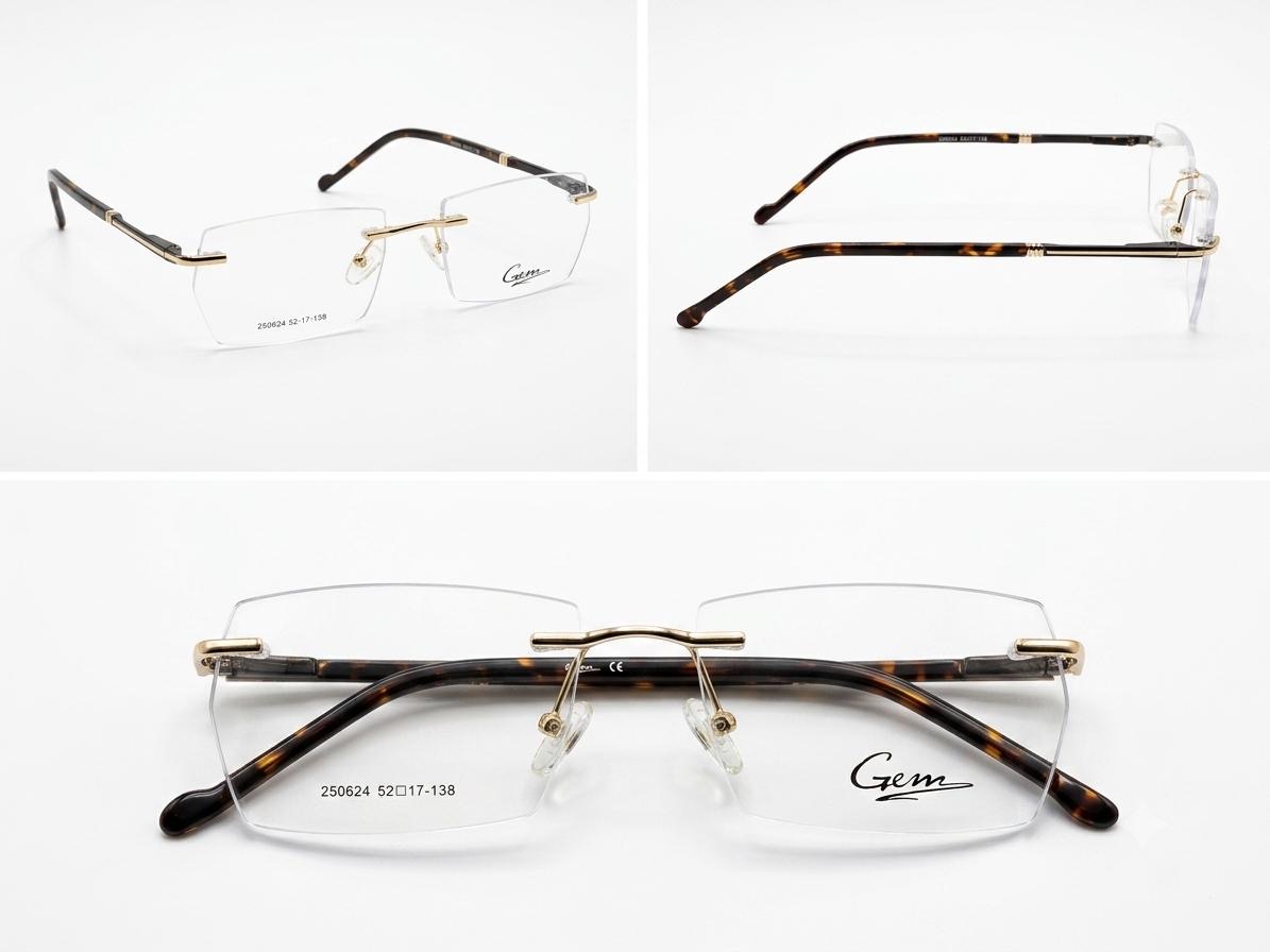 Rimless Frame Brown