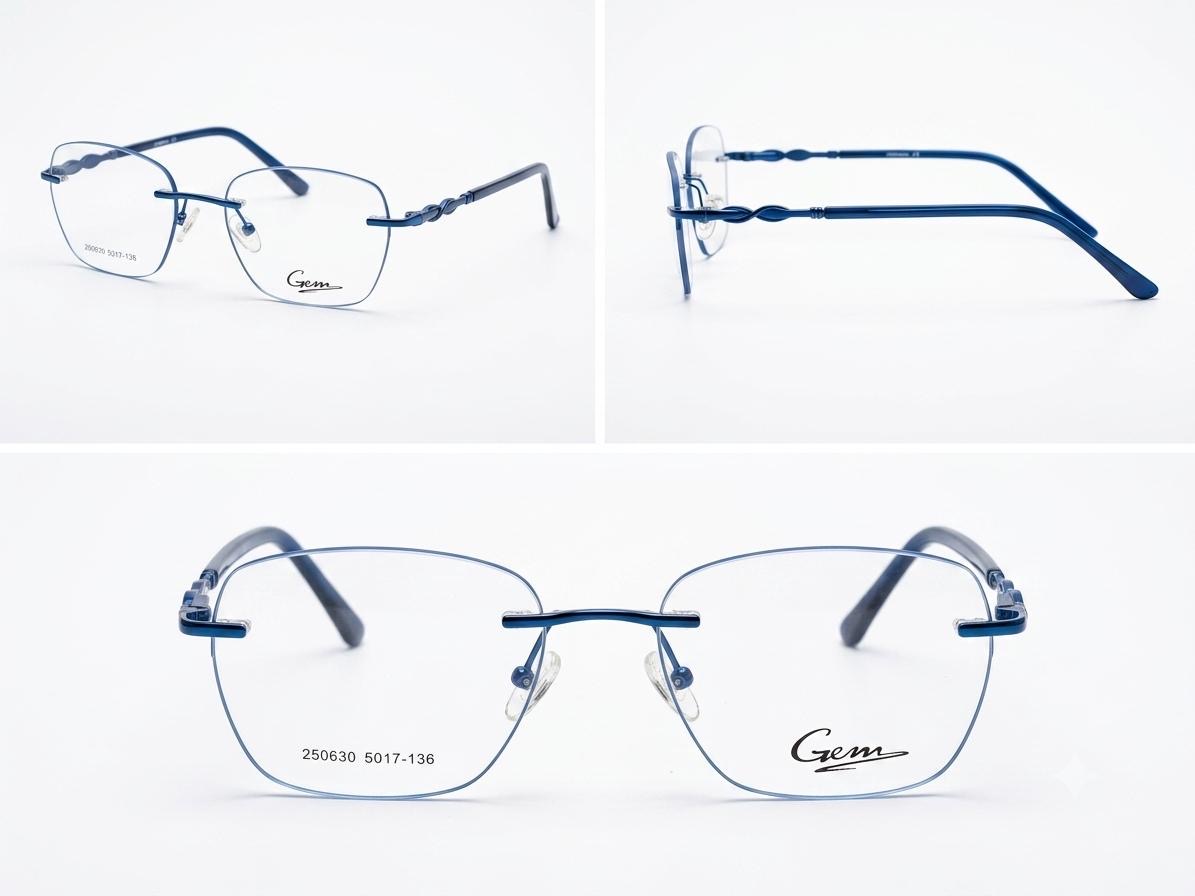Rimless Frame Blue